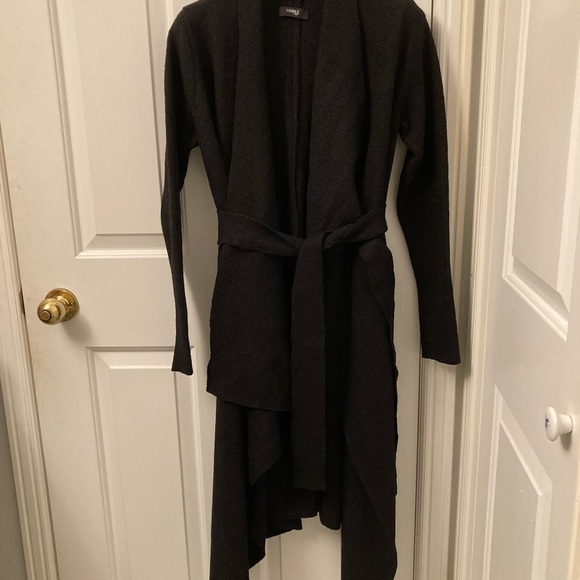 Etsy handmade wool long cardigan in Black - Picture 11 of 13